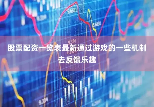 股票配资一览表最新通过游戏的一些机制去反馈乐趣